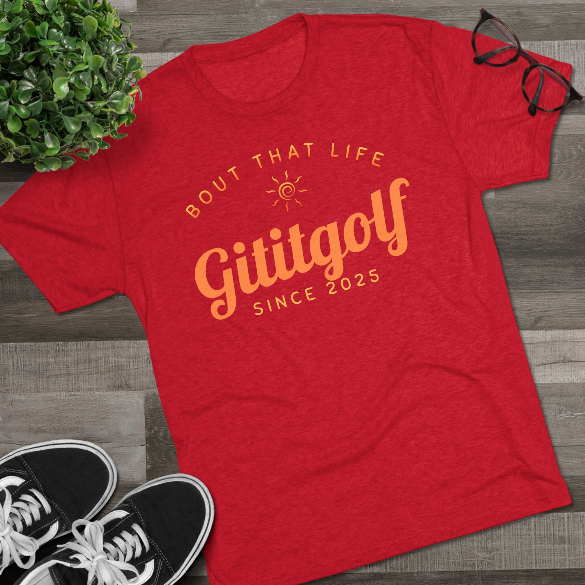 Gititgolf 'Bout That Life' Unisex Tee, Golf Shirt, Sports Apparel, Casual Wear, Gift for Golfers, Summer Style