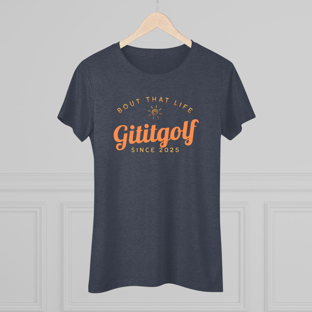 Women's Golf-Inspired Triblend Tee - Perfect for Golf Lovers, Casual Wear, Unique Gift, Active Lifestyle, Soft and Comfy Top