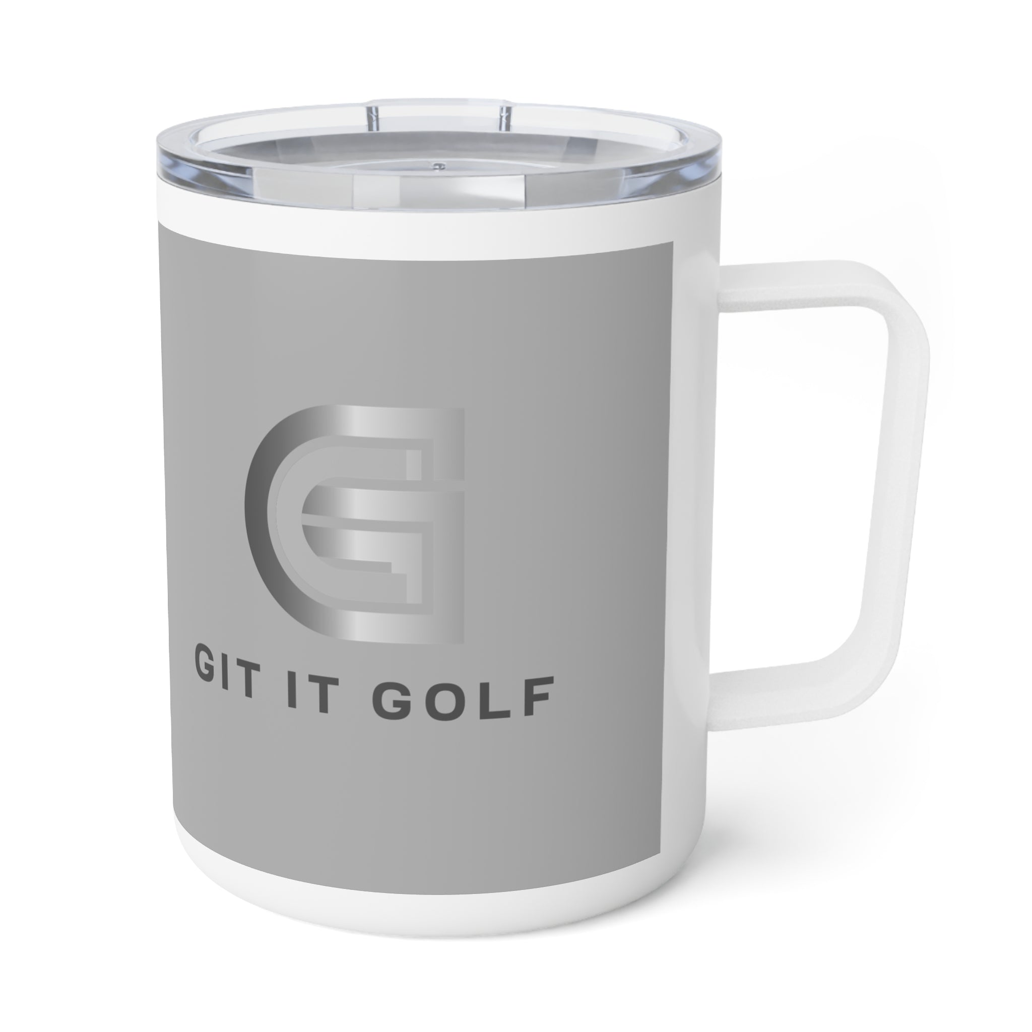 Insulated Coffee Mug 10oz - 'Git It Golf’ Minimalist Travel Tumbler