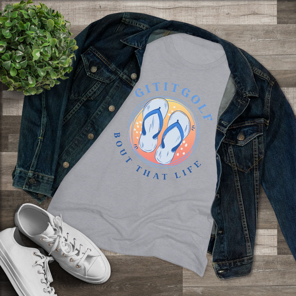 Golf-Inspired Women's Triblend Tee - Perfect for Golf Lovers, Casual Wear, Summer Outings, Gifts, and Celebration Days