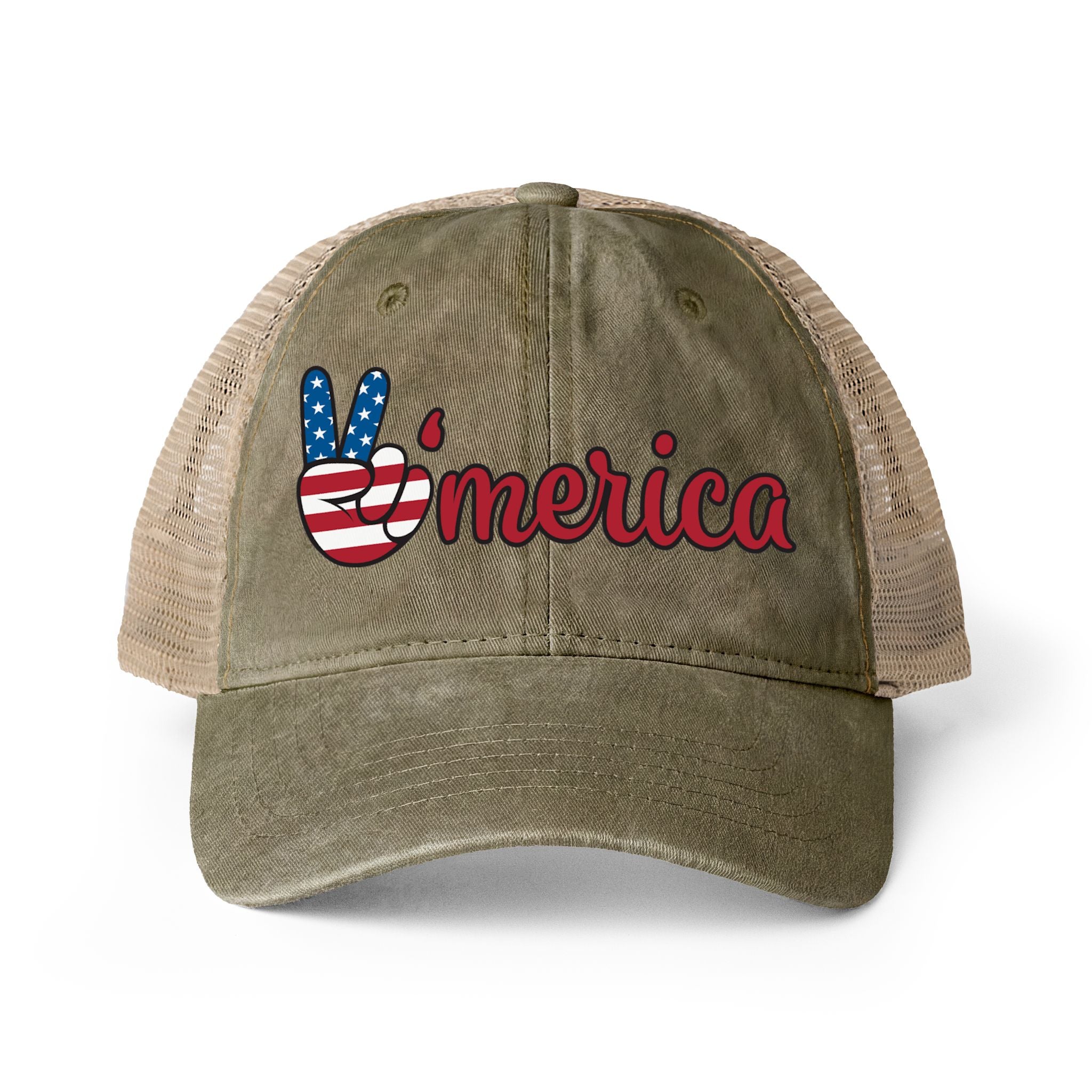 Women's Washed Mesh-Back Cap