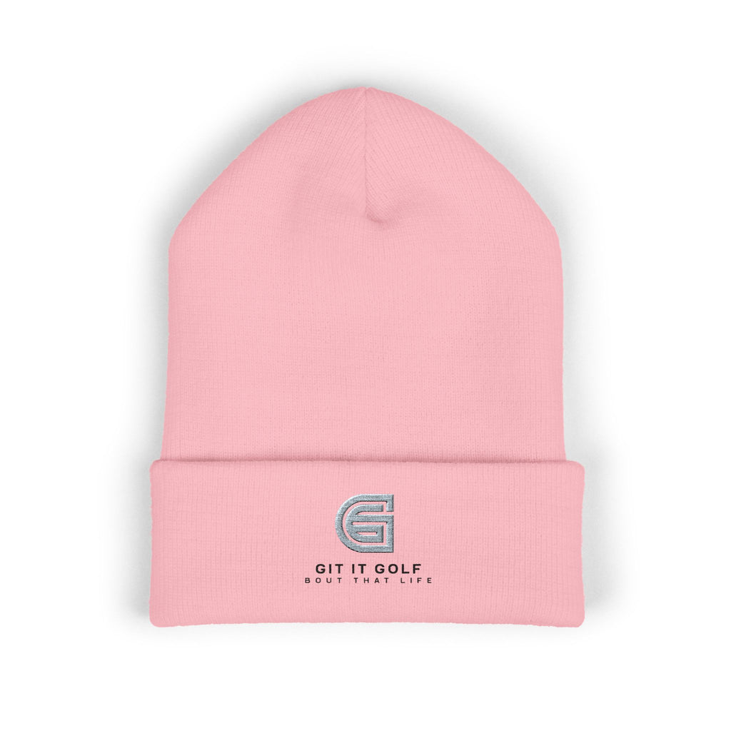 Golf Embroidered Cuffed Beanie — "Git It Golf" Logo Winter Hat