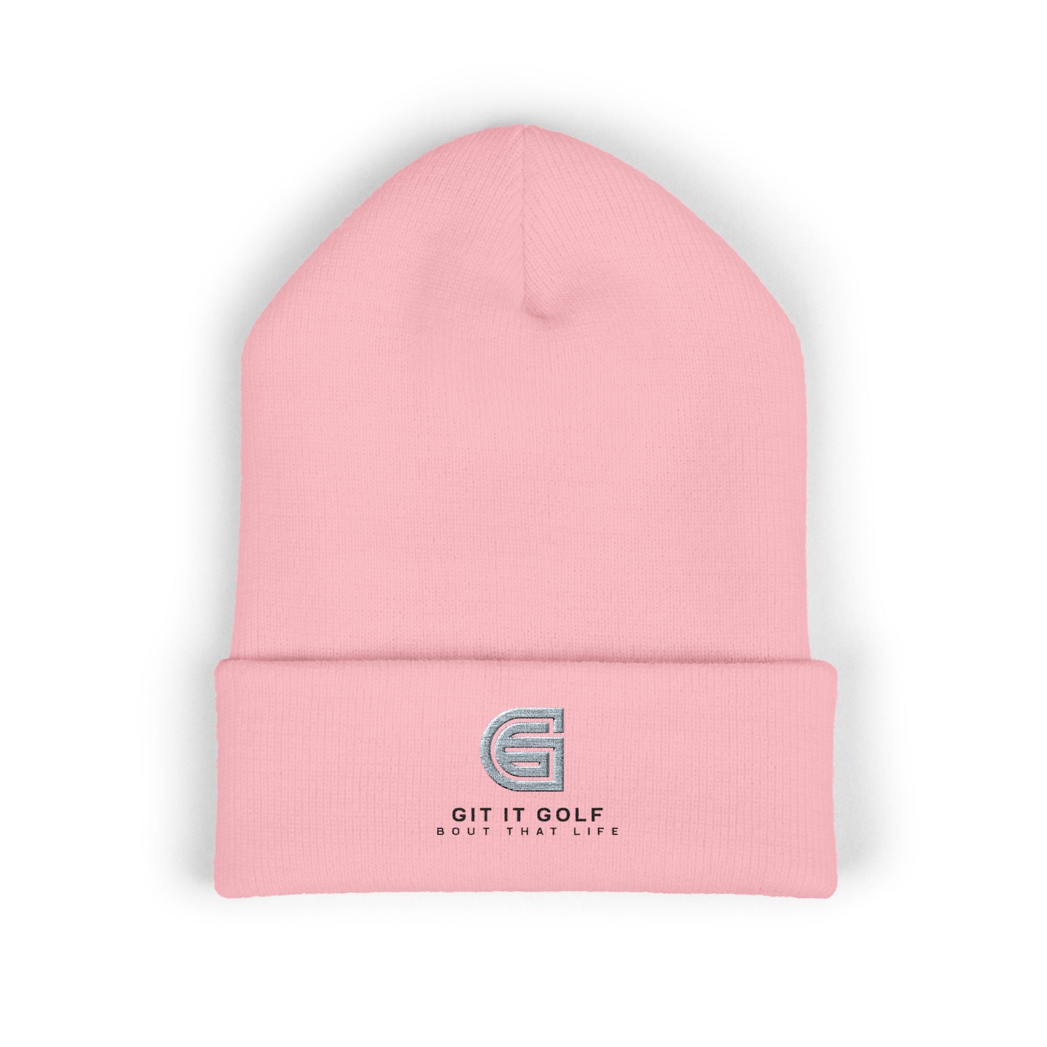Golf Embroidered Cuffed Beanie — "Git It Golf" Logo Winter Hat