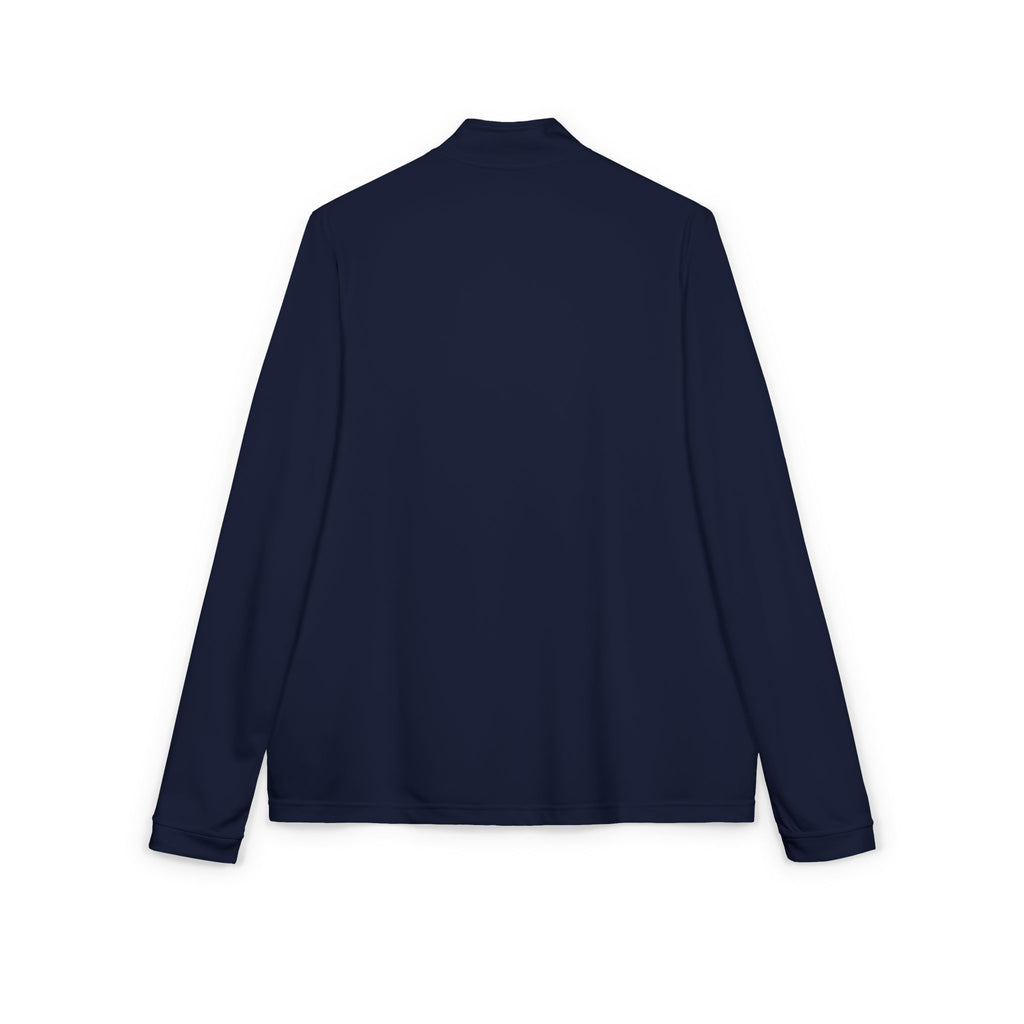 Embroidered Quarter‑Zip Pullover