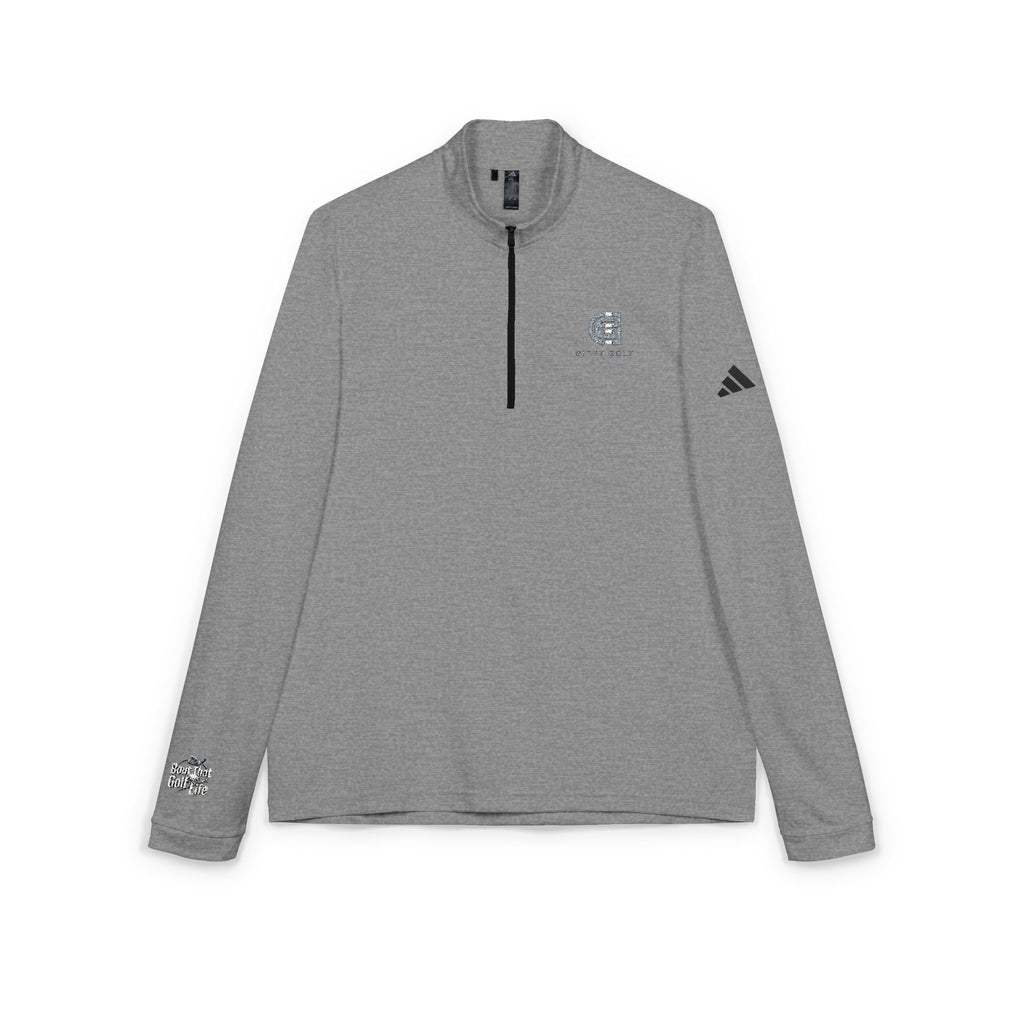 Embroidered Quarter‑Zip Pullover