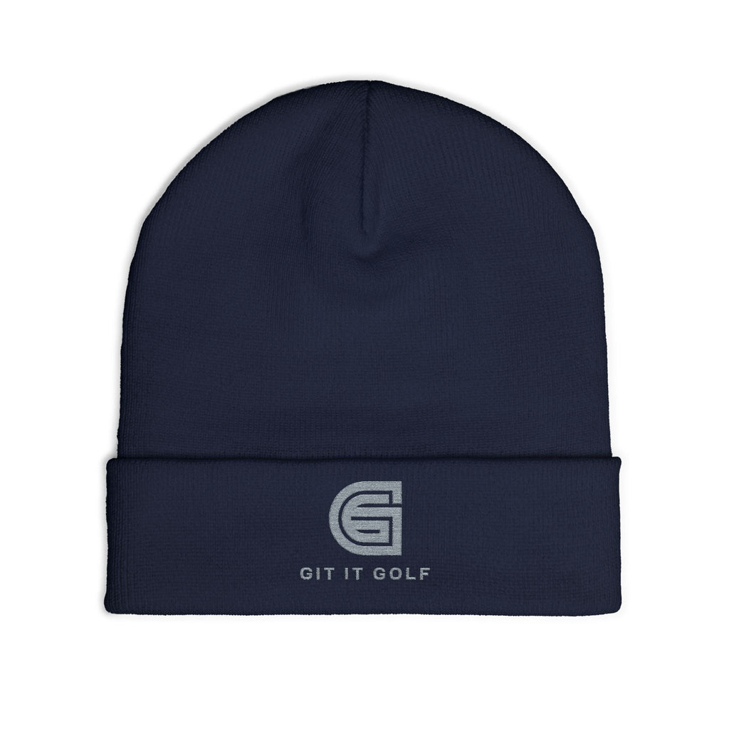 Embroidered Knit Beanie for Golf Lovers, Stylish Winter Hat, Unisex Beanie, Personalized Gift, Warm Headwear