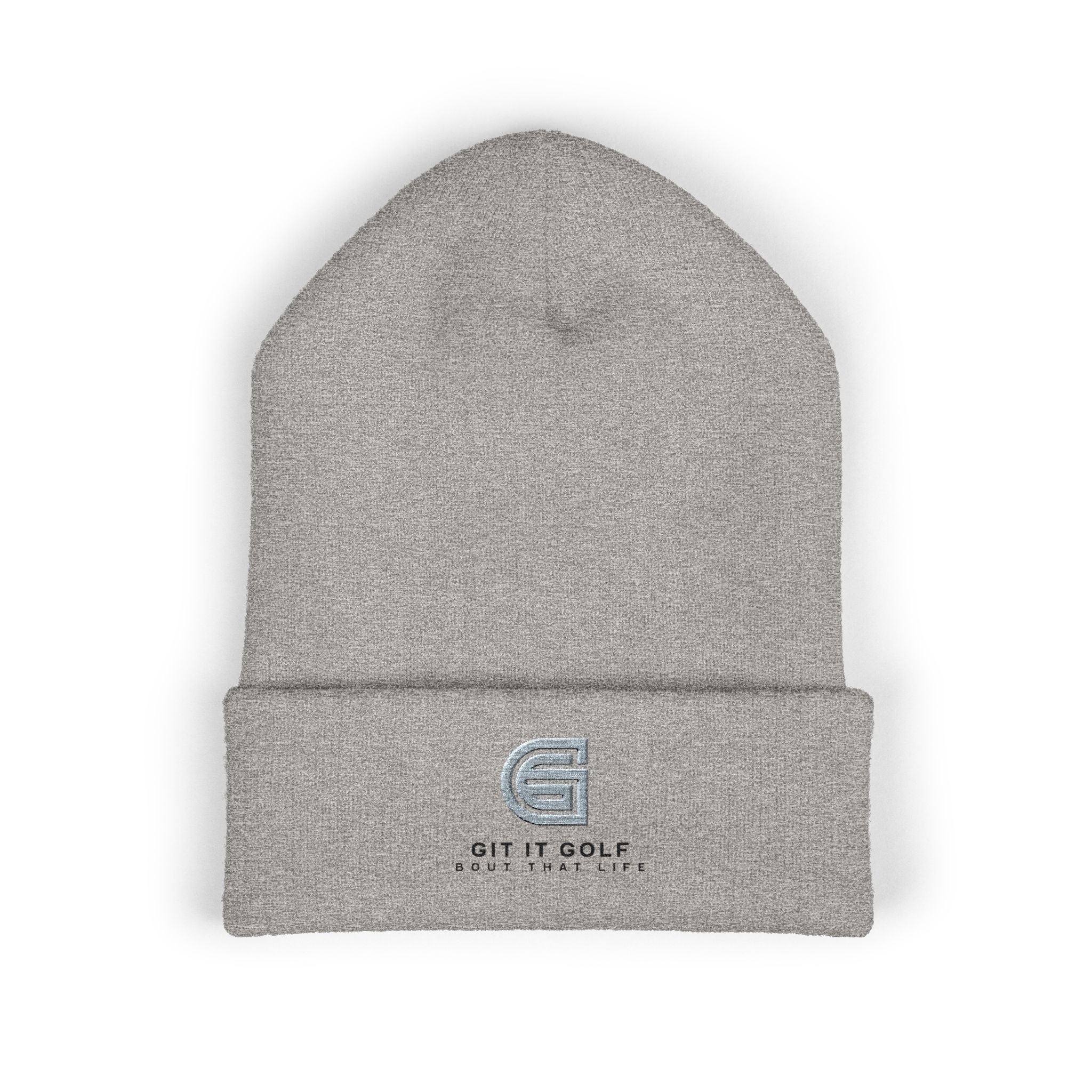 Golf Embroidered Cuffed Beanie — "Git It Golf" Logo Winter Hat