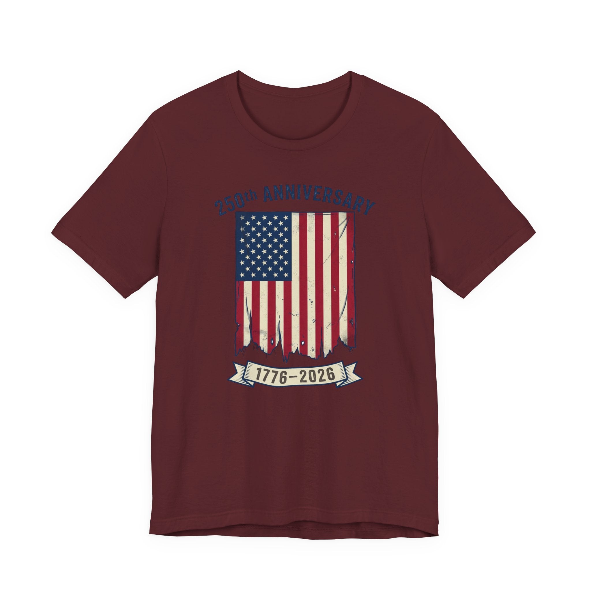 250th Anniversary American Flag Tee — 1776-2026 Bicentennial Patriotic T-Shirt