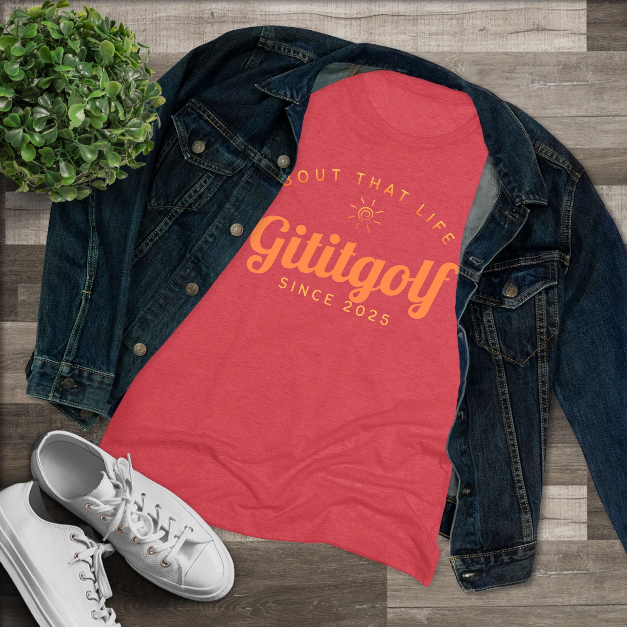 Women's Golf-Inspired Triblend Tee - Perfect for Golf Lovers, Casual Wear, Unique Gift, Active Lifestyle, Soft and Comfy Top