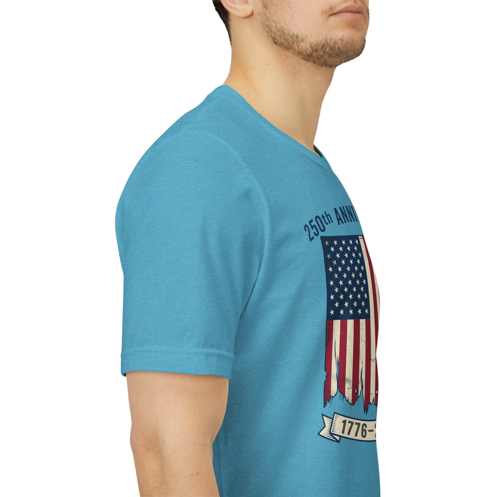 250th Anniversary American Flag Tee — 1776-2026 Bicentennial Patriotic T-Shirt