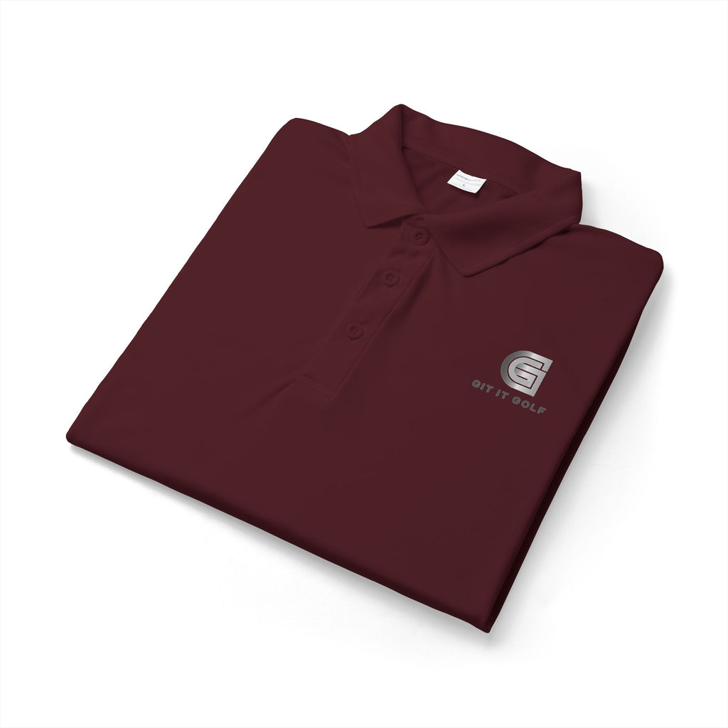 DTF Logo Polo — 'G' Crest with "GIT IT GOLF “Text