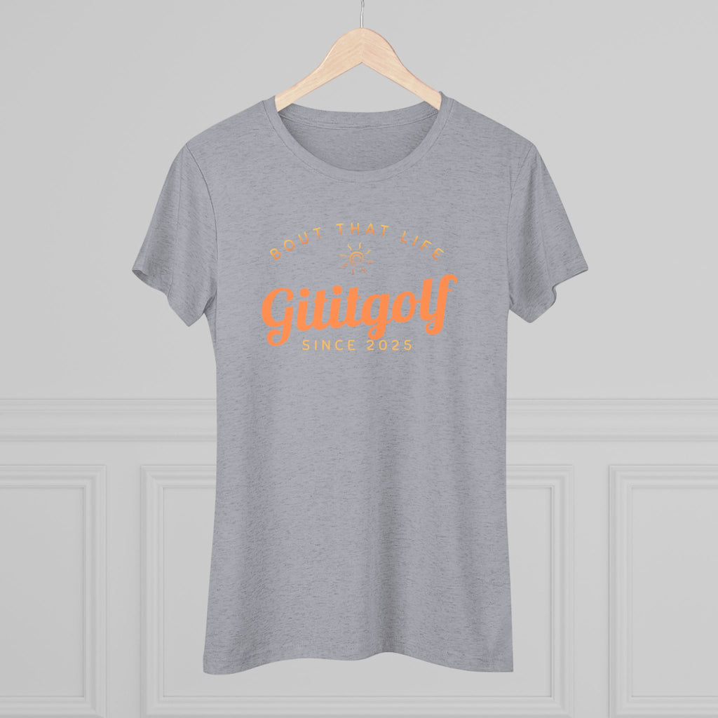 Women's Golf-Inspired Triblend Tee - Perfect for Golf Lovers, Casual Wear, Unique Gift, Active Lifestyle, Soft and Comfy Top