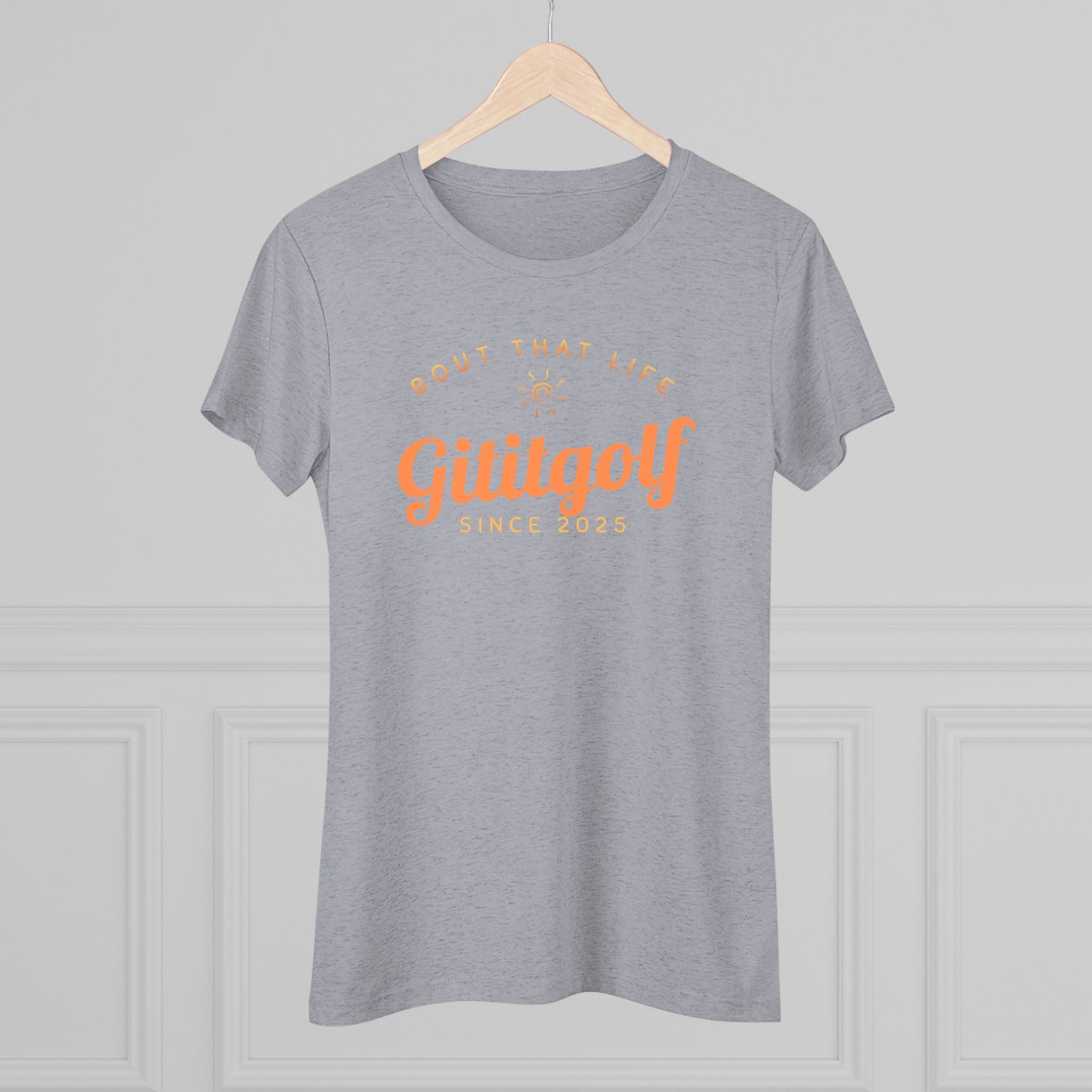 Women's Golf-Inspired Triblend Tee - Perfect for Golf Lovers, Casual Wear, Unique Gift, Active Lifestyle, Soft and Comfy Top