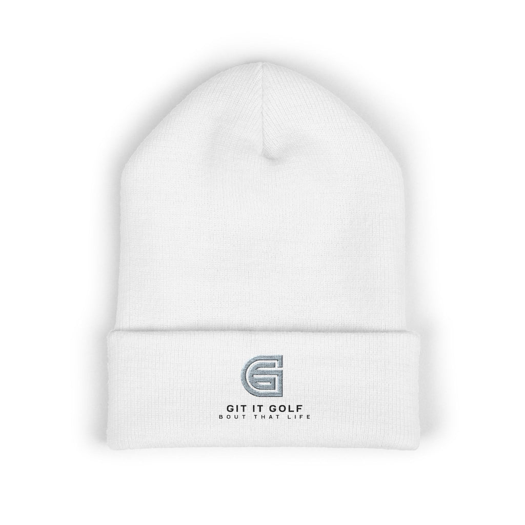 Golf Embroidered Cuffed Beanie — "Git It Golf" Logo Winter Hat