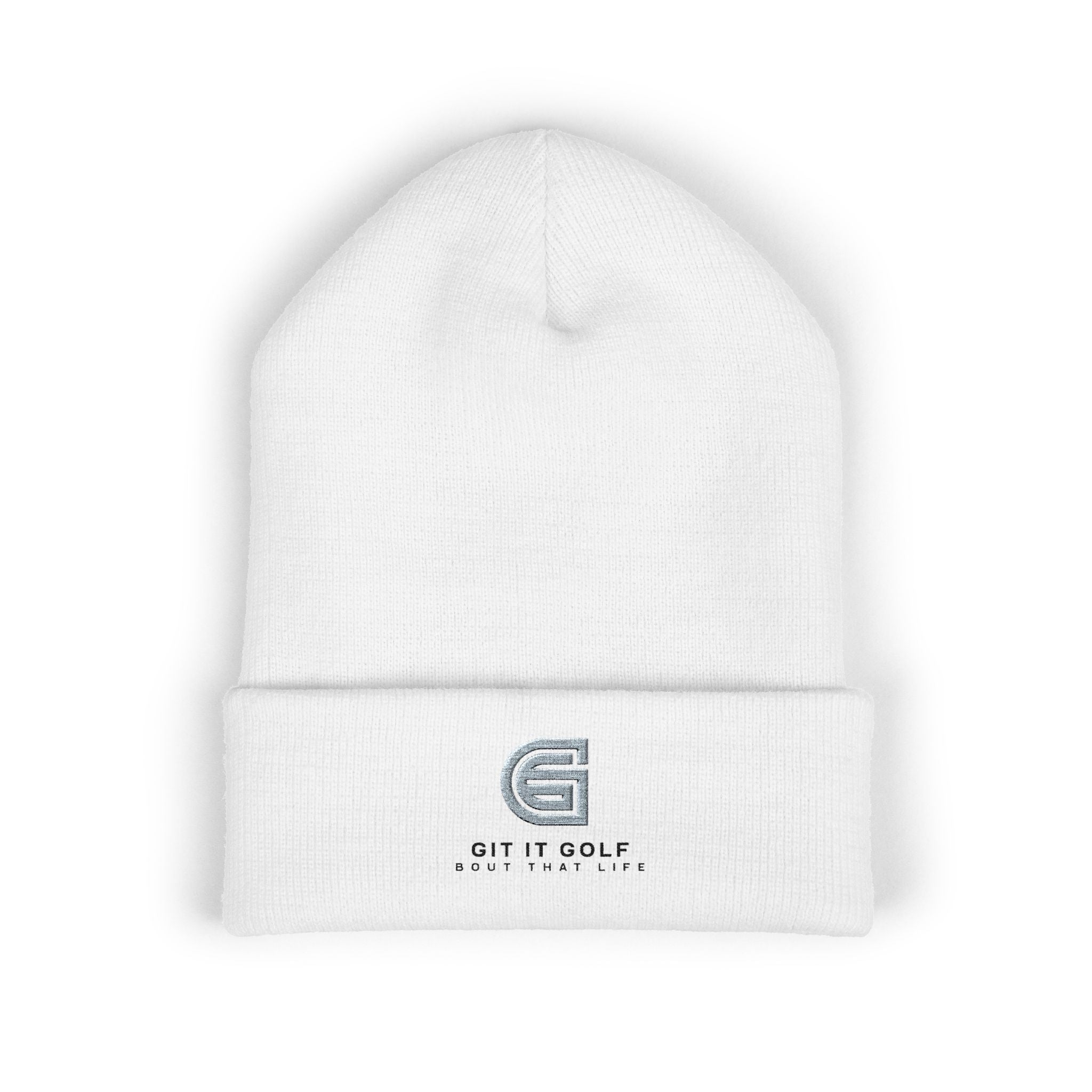 Golf Embroidered Cuffed Beanie — "Git It Golf" Logo Winter Hat