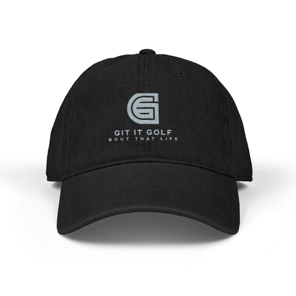 Golf Embroidered Denim Hat | Casual Outdoor Accessory | Gift for Golf Lovers, Sports Cap, Summer Hat, Adjustable Fit, Great for Events