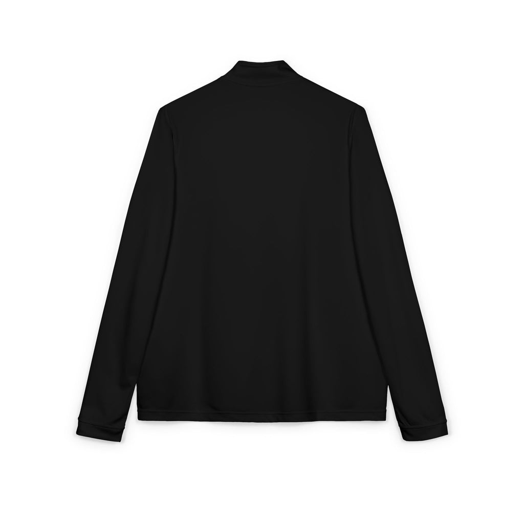 Embroidered Quarter‑Zip Pullover
