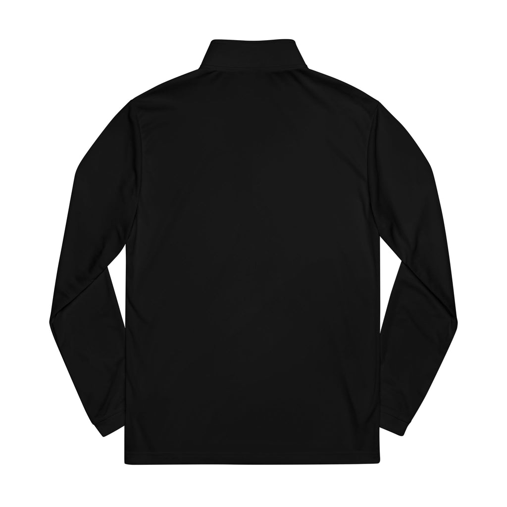 Embroidered Quarter‑Zip Pullover