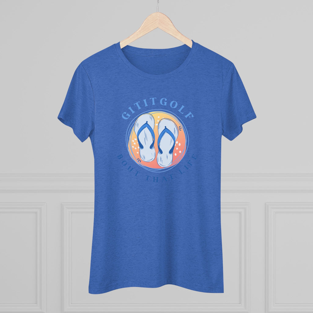 Golf-Inspired Women's Triblend Tee - Perfect for Golf Lovers, Casual Wear, Summer Outings, Gifts, and Celebration Days