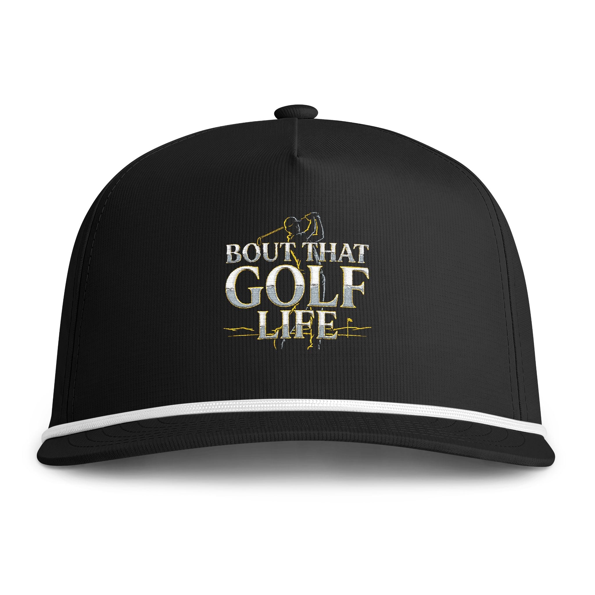 Golf Rope Cap — "Bout That Golf Life" Embroidered Snapback