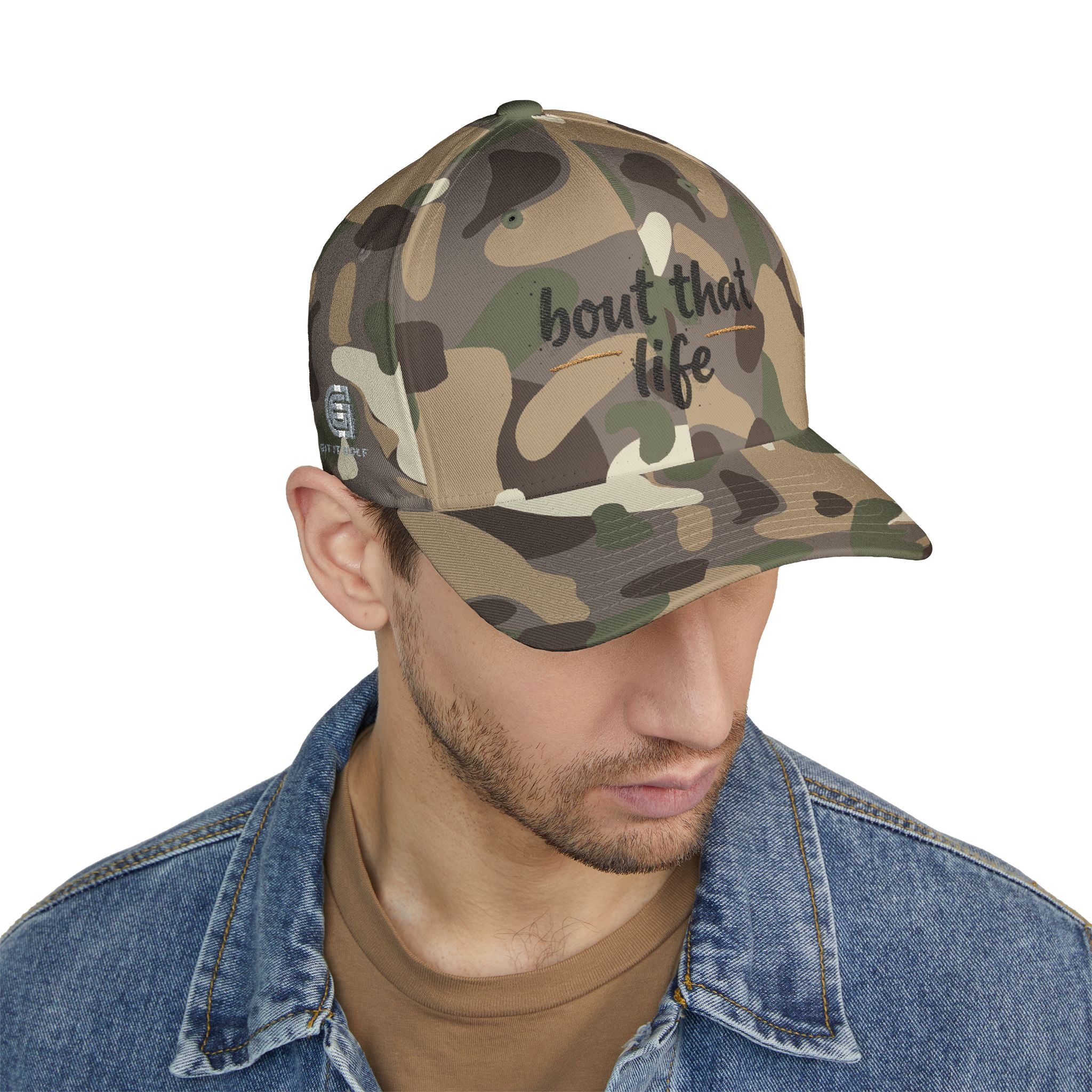 Embroidered 'bout that life' Baseball Cap