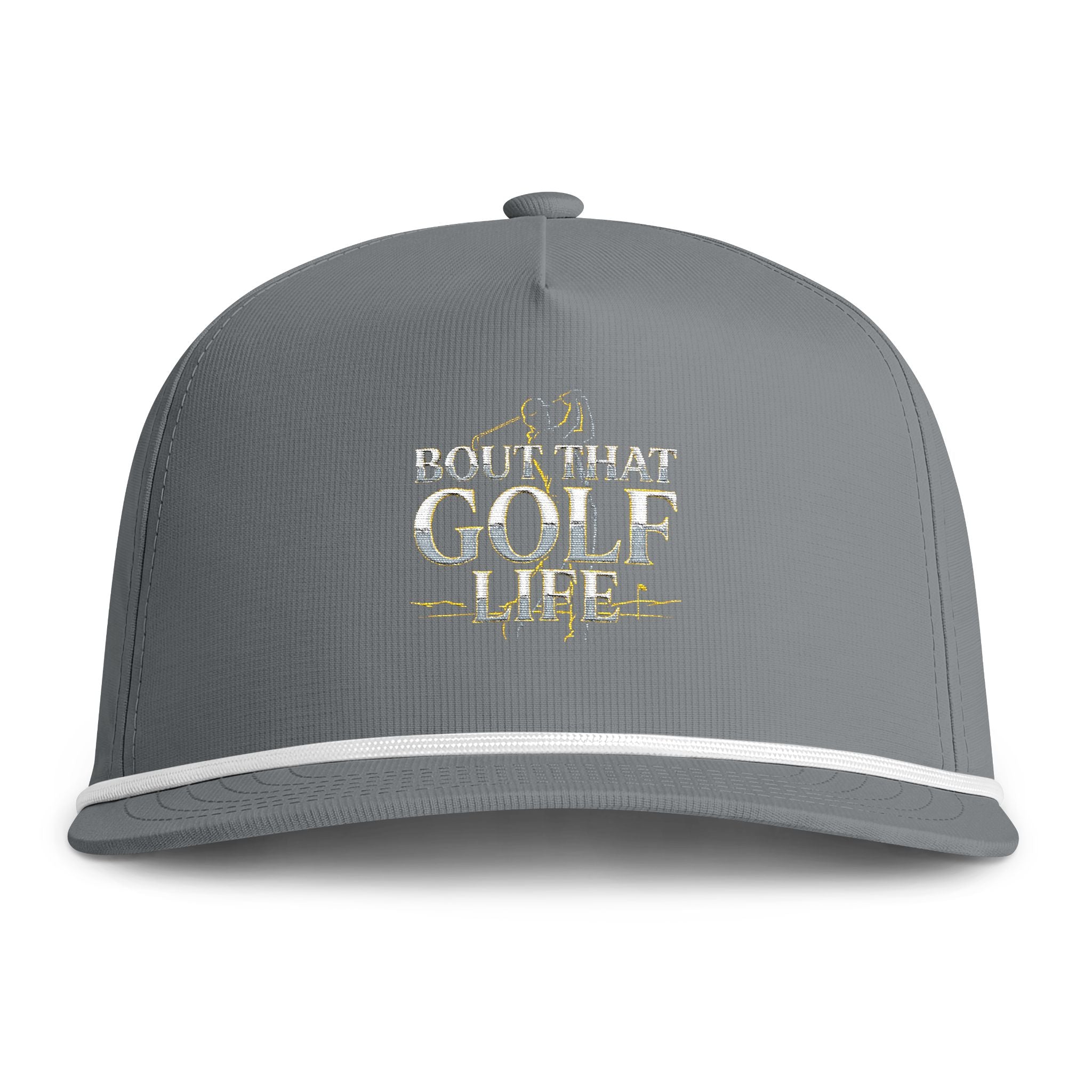Golf Rope Cap — "Bout That Golf Life" Embroidered Snapback