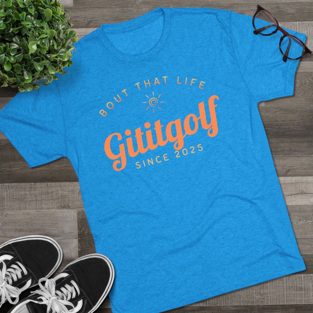 Gititgolf 'Bout That Life' Unisex Tee, Golf Shirt, Sports Apparel, Casual Wear, Gift for Golfers, Summer Style
