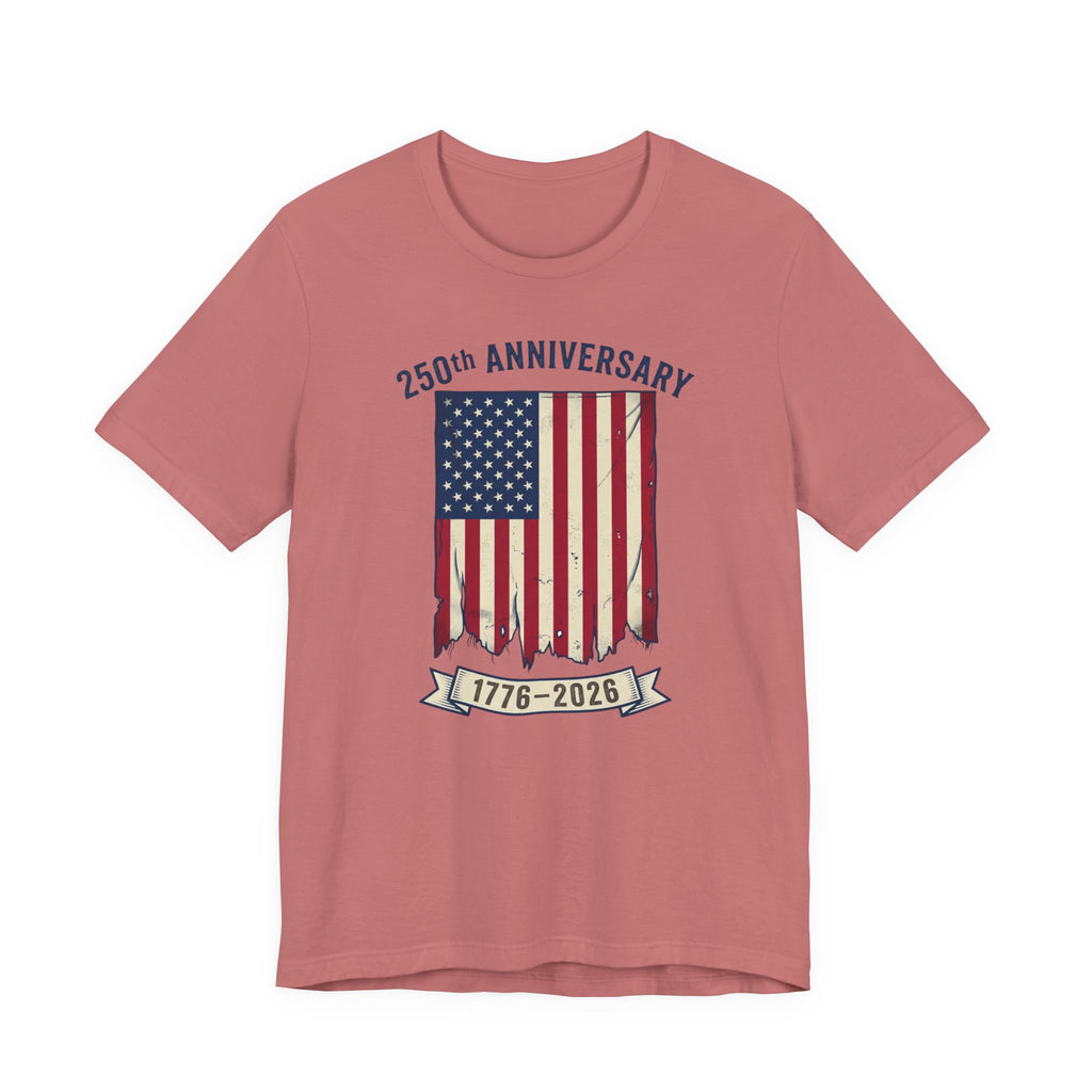 250th Anniversary American Flag Tee — 1776-2026 Bicentennial Patriotic T-Shirt