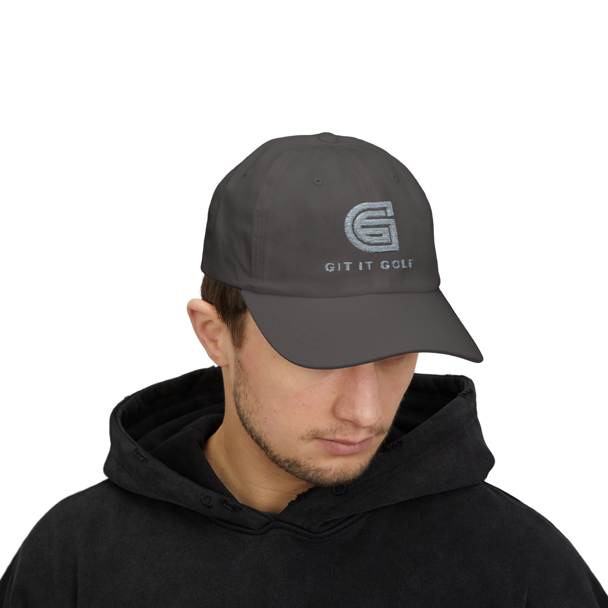 Trendy Dad Cap with Glitter Logo - Perfect for Golf Lovers, Outdoor Events, Gifts for Dad, Casual Style