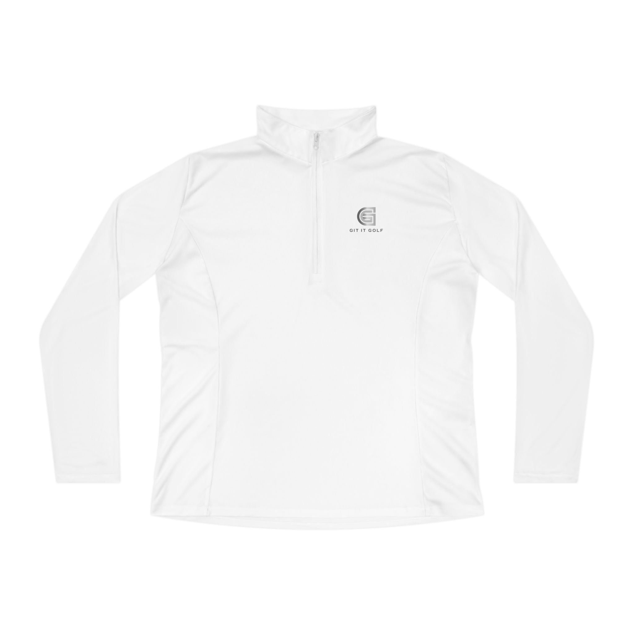 Ladies Quarter-Zip Pullover — Golf Performance Half-Zip with 'Git It Golf' Logo
