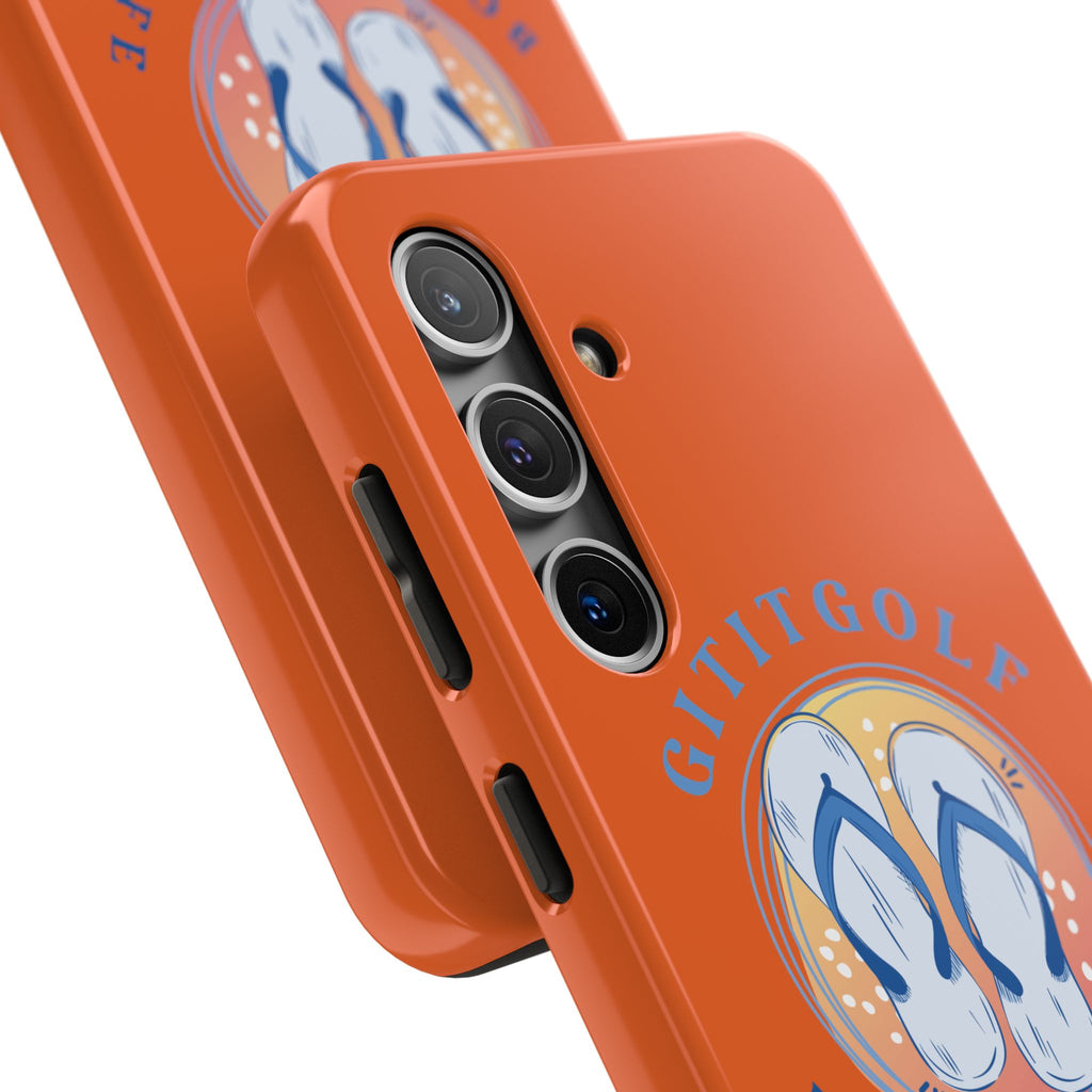 Tough Phone Case — GitItGolf 'Bout That Life Flip-Flop Design
