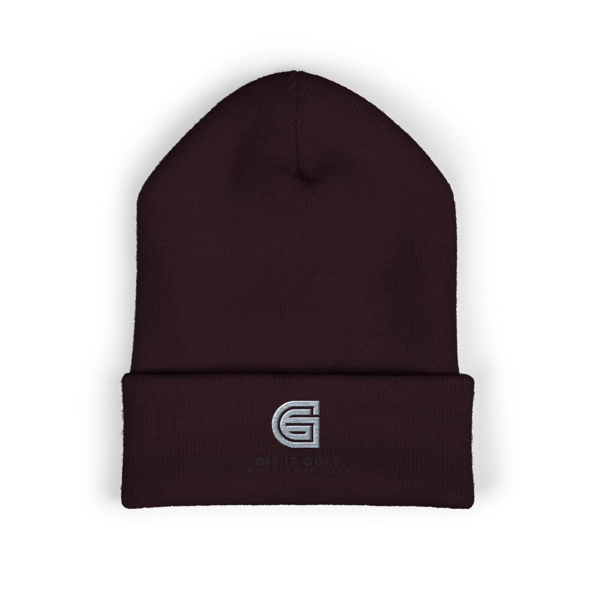 Golf Embroidered Cuffed Beanie — "Git It Golf" Logo Winter Hat