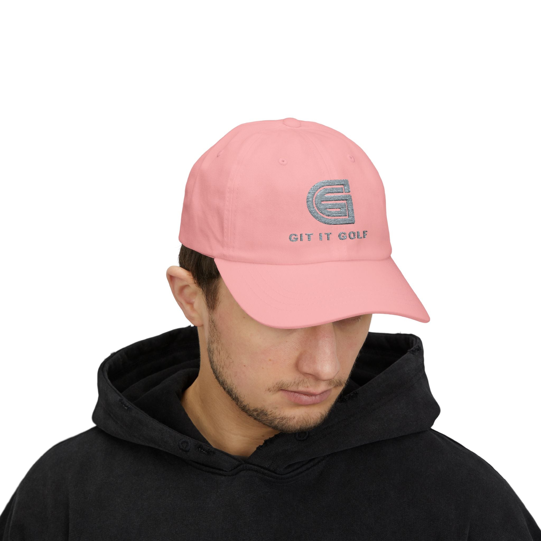 Trendy Dad Cap with Glitter Logo - Perfect for Golf Lovers, Outdoor Events, Gifts for Dad, Casual Style